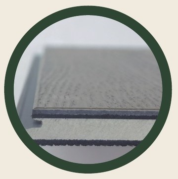 Close-up of the SilentCore double acoustic layers