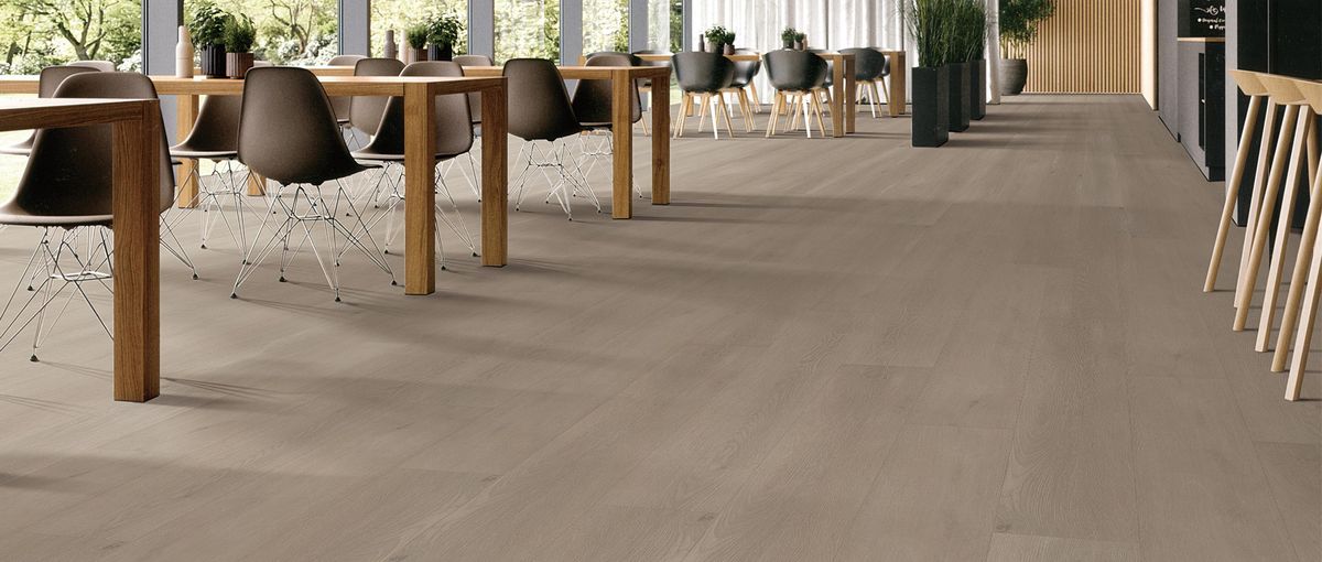 Dining area with TrinityGuard Finish flooring
